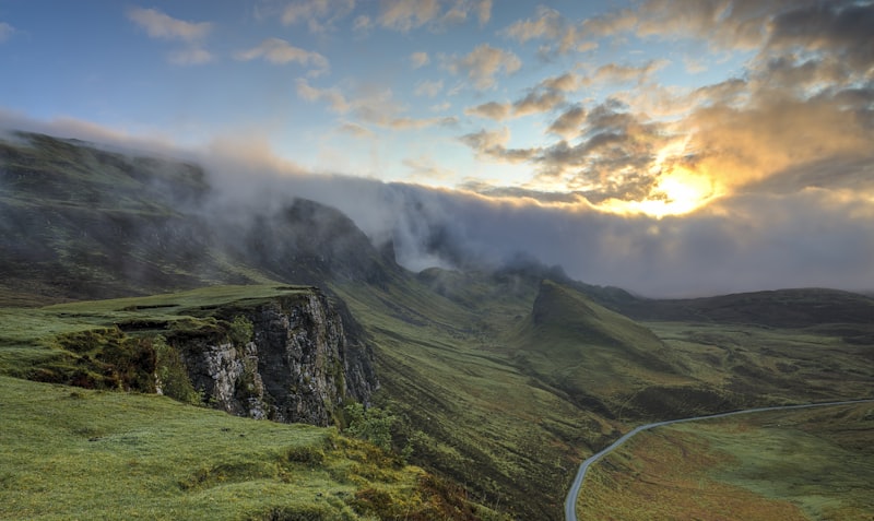 A serene natural landscape promoting calm and tranquility